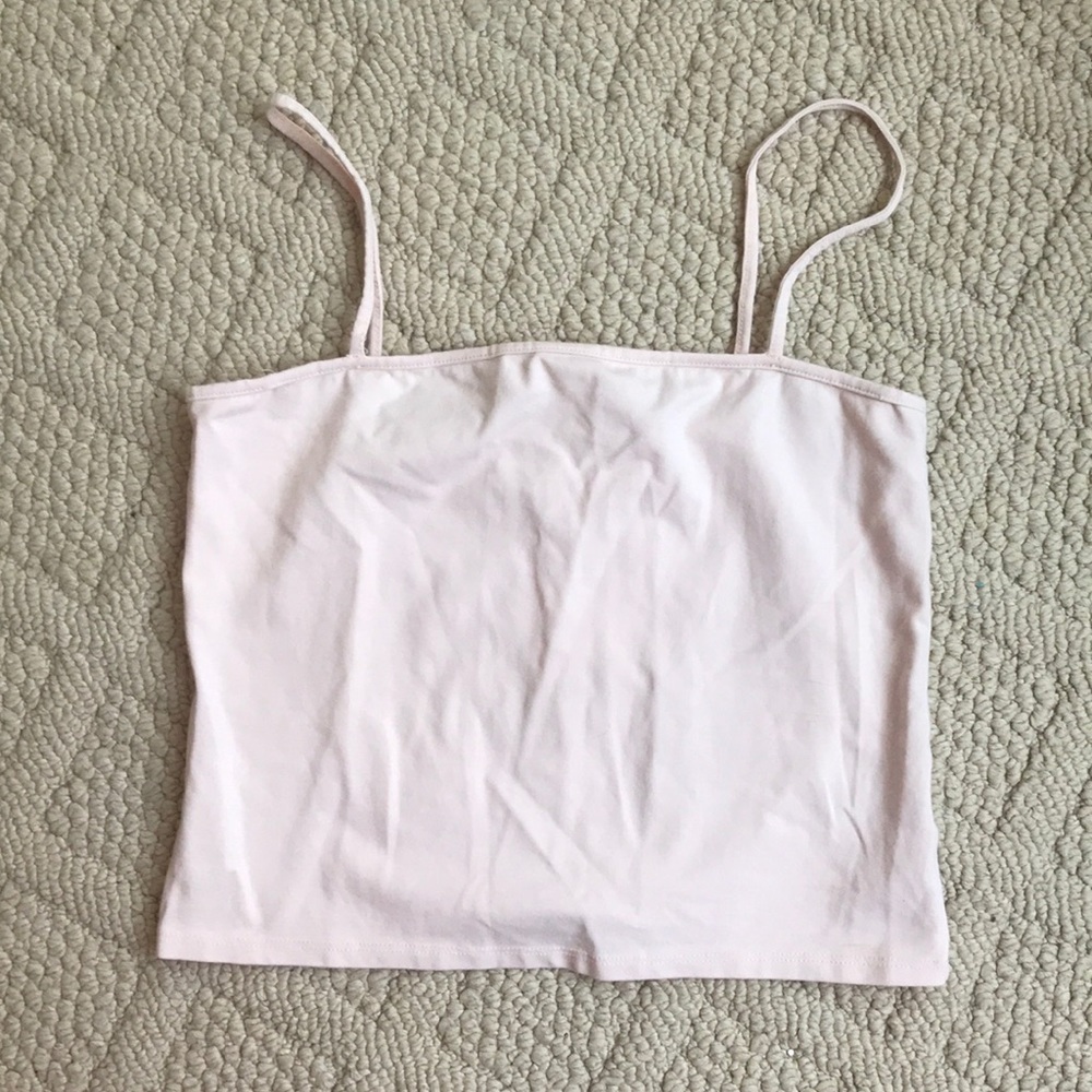 Urban Outfitters Cropped Tank Blush